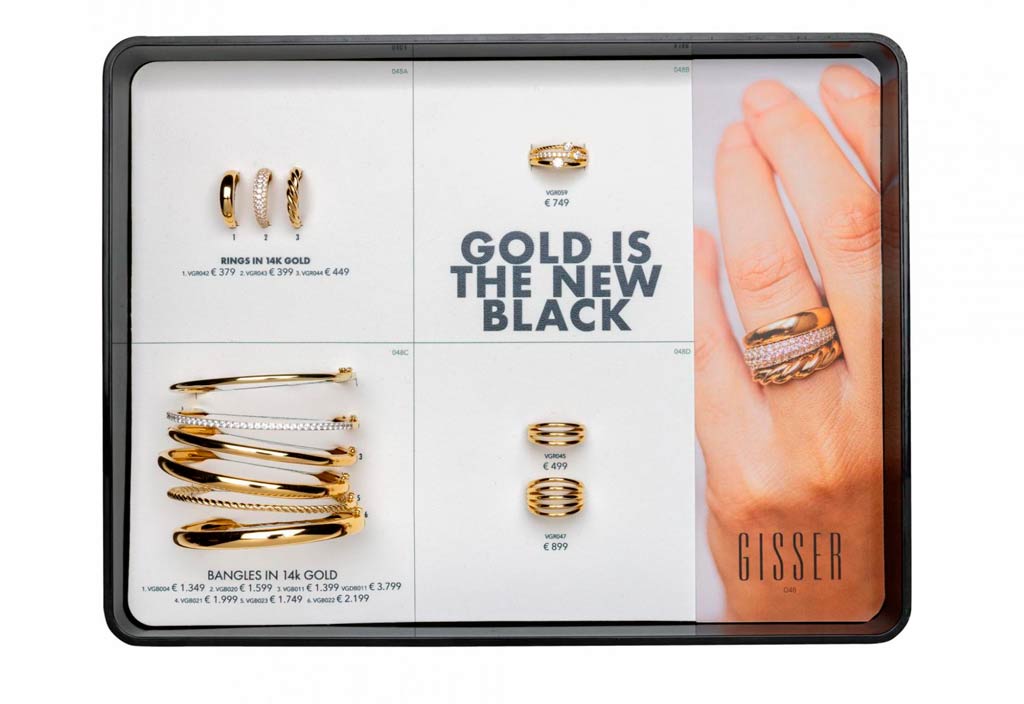 908048-5100-046 | POS-System Oberhausen 908048-5100-046 | Gisser Konzeptlade GGT-048 Gold is the new black 