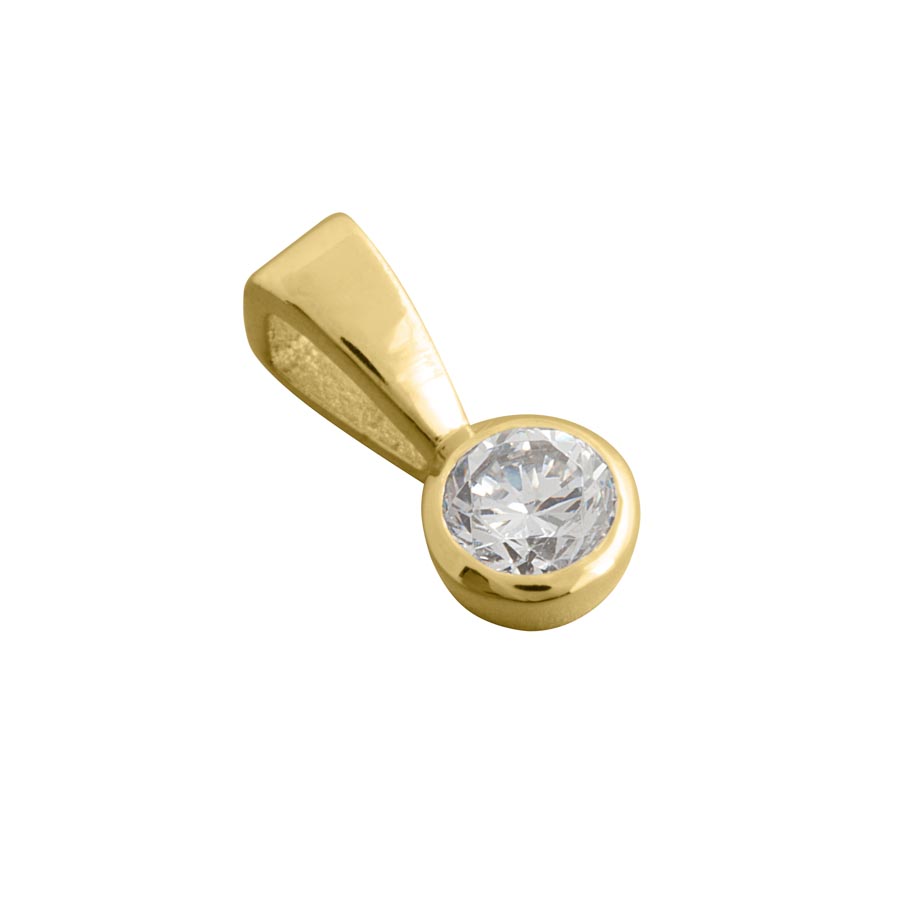 212371-4138-001 | Anhänger Oberhausen 212371 375 Gelbgold<br> Brillant 0,200 ct H-SI ∅ 3.8mm<br>100% Made in Germany  